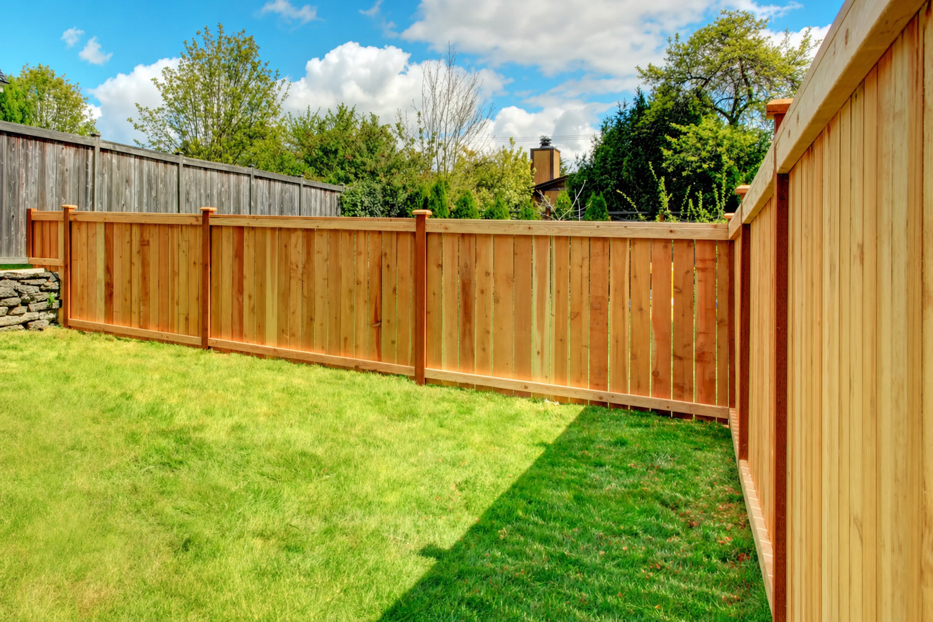 Wood and privacy fence installation